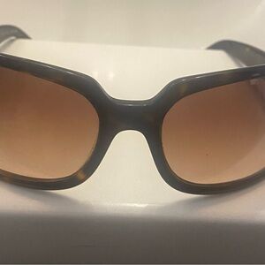 Coach Gray Frame Sunglasses with Brown Gradient Lenses